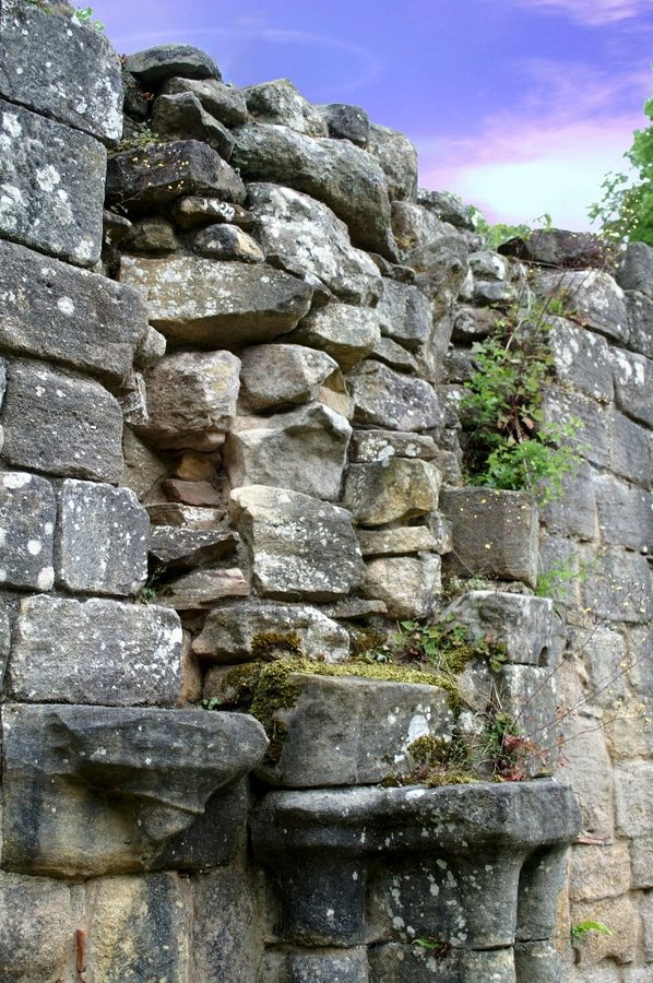 Wall Ruins  Fountains Abbey